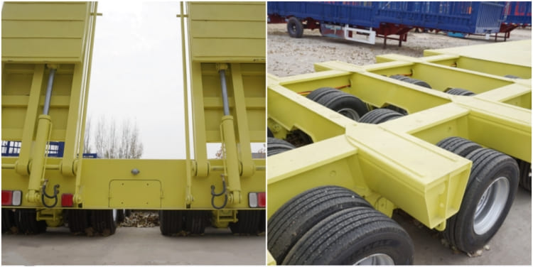4 Line 8 Axle 150t Low Drop Deck Semi Trailer for Sale in Zimbabwe Bulawayo