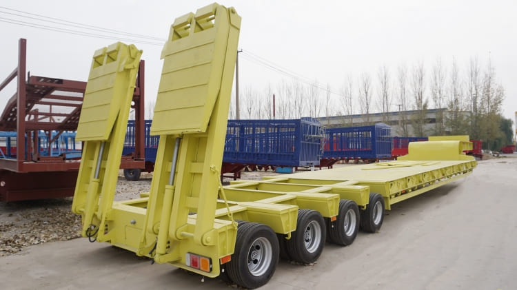 4 Line 8 Axle 150t Low Drop Deck Semi Trailer for Sale in Zimbabwe Bulawayo