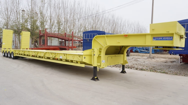 4 Line 8 Axle 150t Low Drop Deck Semi Trailer for Sale in Zimbabwe Bulawayo
