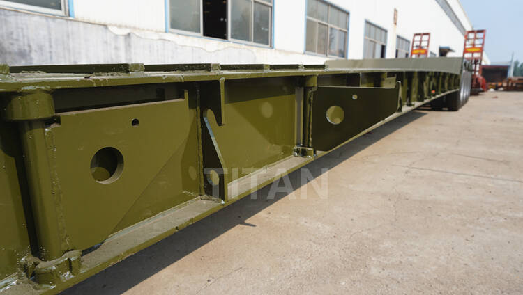 Heavy Duty Folding Gooseneck Lowboy Semi Trailers by Professional Supplier TITAN vehicle