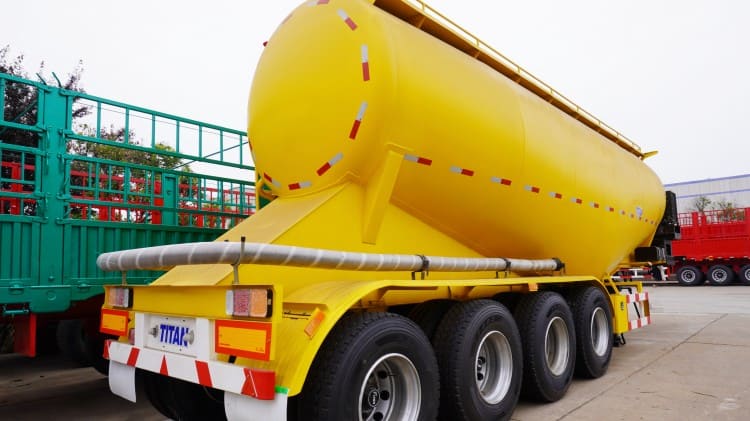 4 Axle 40 Cbm Pneumatic Tanker Trailer | Cement Bulker Truck Trailer for Sale