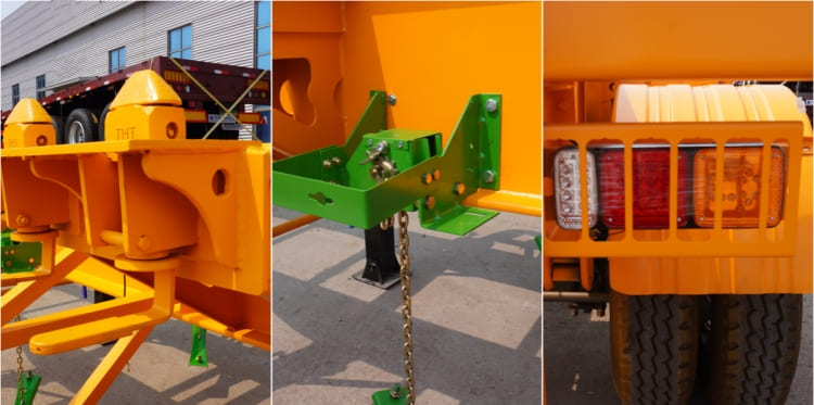 3 Axles 40ft Skeleton Container Semi Trailer for Sale in Ghana Accra