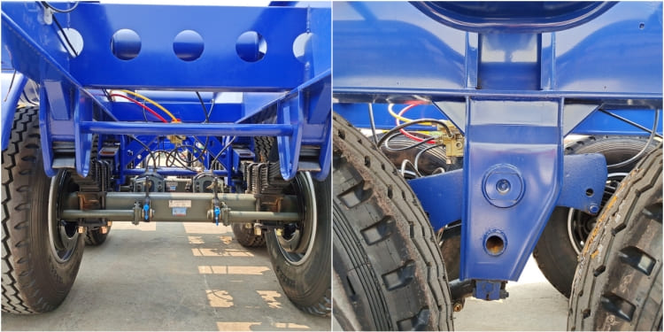 2 Axle 40 Ft Cargo Container Chassis Trailer for Sale in Liberia
