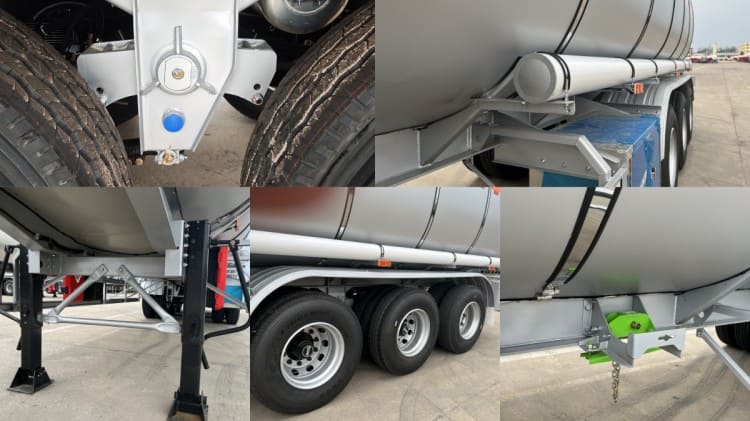 3 Axle 45000L Stainless Steel Fuel Tanker Trailer Prices for Sale In Kenya