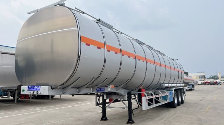 3 Axle 45000L Stainless Steel Fuel Tanker Trailer Prices for Sale In Kenya