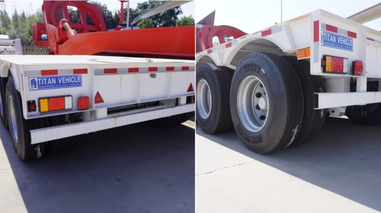 Tri Axle 60 Ton Lowboy Gooseneck Trailer for Sale in Sudan