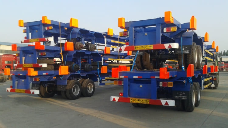 2 Axle 40 Ft Cargo Container Chassis Trailer for Sale in Liberia