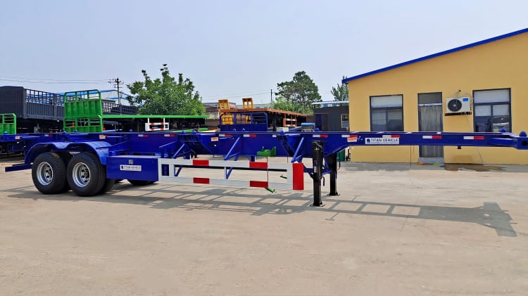 2 Axle 40 Ft Cargo Container Chassis Trailer for Sale in Liberia
