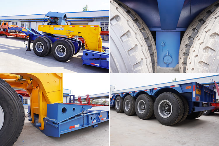 150 Ton Gooseneck Detachable Lowboy Trailer for Sale in Guyana