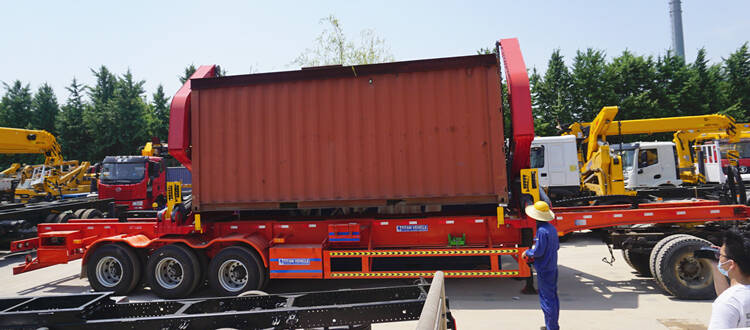 45 tons container sidelifter trailer self loading container trailer for sale