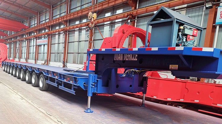 10 Axle Extendable Wind Tower Trailer for Sale