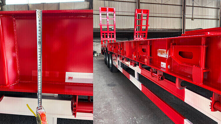 3 Axle 60ton Low Bed Trailer for Sale in Zambia