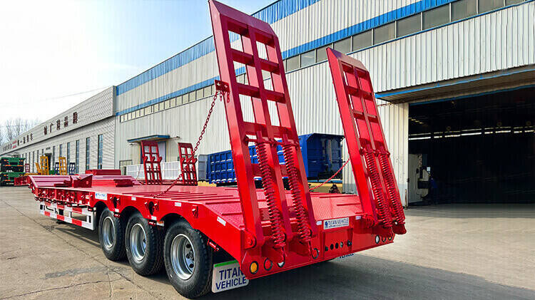 3 Axle 60ton Low Bed Trailer for Sale in Zambia