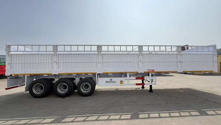 3 Axle 60 Ton Fence Semi Trailer for Sale in Tanzania