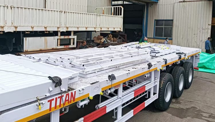 3 Axle 60 Ton Fence Semi Trailer for Sale in Tanzania