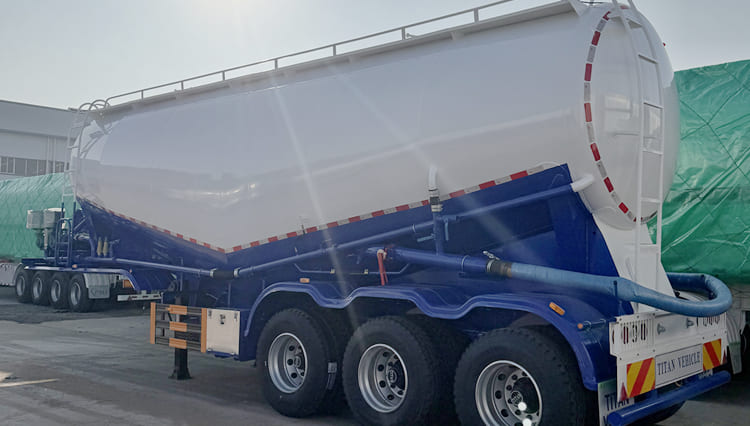 3 Axle Bulk Cement Tanker Trailer for Sale in Tanzania