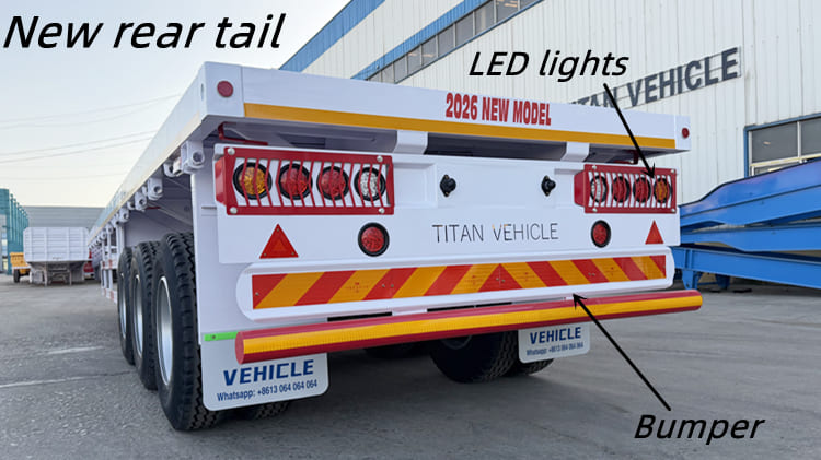 New TITAN Steel 40 Foot Flatbed Trailer for Sale Near Me -Heavy Duty Semi-Trailer