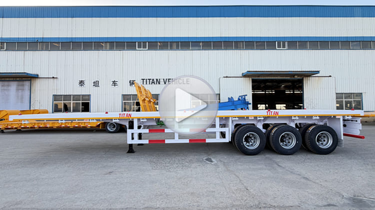 New TITAN Steel 40 Foot Flatbed Trailer for Sale Near Me  Heavy Duty Semi-Trailer
