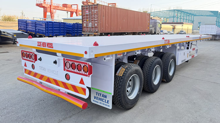 New TITAN Steel 40 Foot Flatbed Trailer for Sale Near Me -Heavy Duty Semi-Trailer