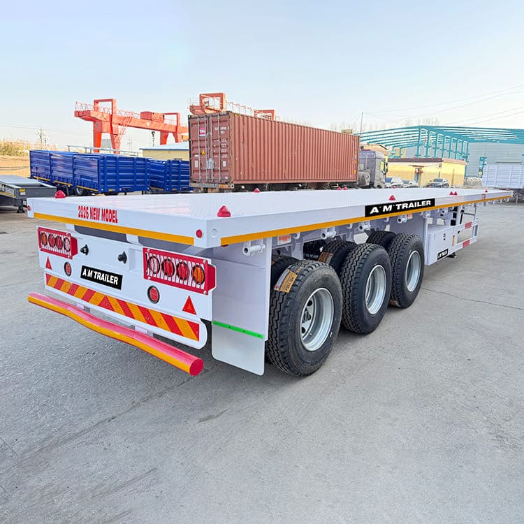 A M Trailer Tri Axle Flatbed Trailer