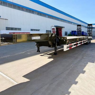 80 Ton 3 Axle Semi Low Bed Trailer