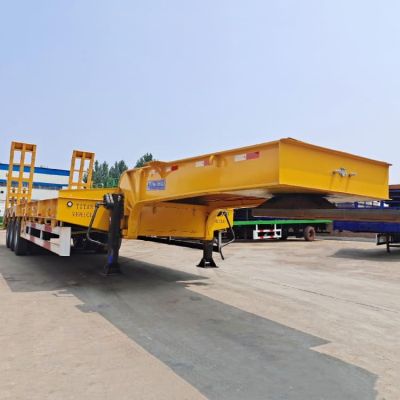 3 Axle 80 Ton Drop Deck Semi Trailer