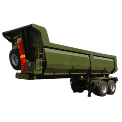 2 Axle End Dump Truck Trailer