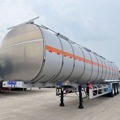 3 Axle 45000L Stainless Steel Fuel Tanker Trailer
